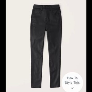 Abercrombie high rise super skinny ankle jeans size 27s